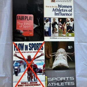 Educational Sports Books LOT of 3 - Flow in Sports, Sports & Athletes, & MORE